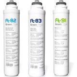 Toodo - Lot de 3 cartouches filtrantes pour filtre sous évier Trio UF FT82 - FT83 et FT91
