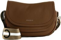 COCCINELLE Leren schoudertas Raquel Crossbody Bag Cognac / Noir bruine