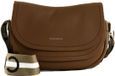 COCCINELLE Leren schoudertas Raquel Crossbody Bag Cognac / Noir bruine