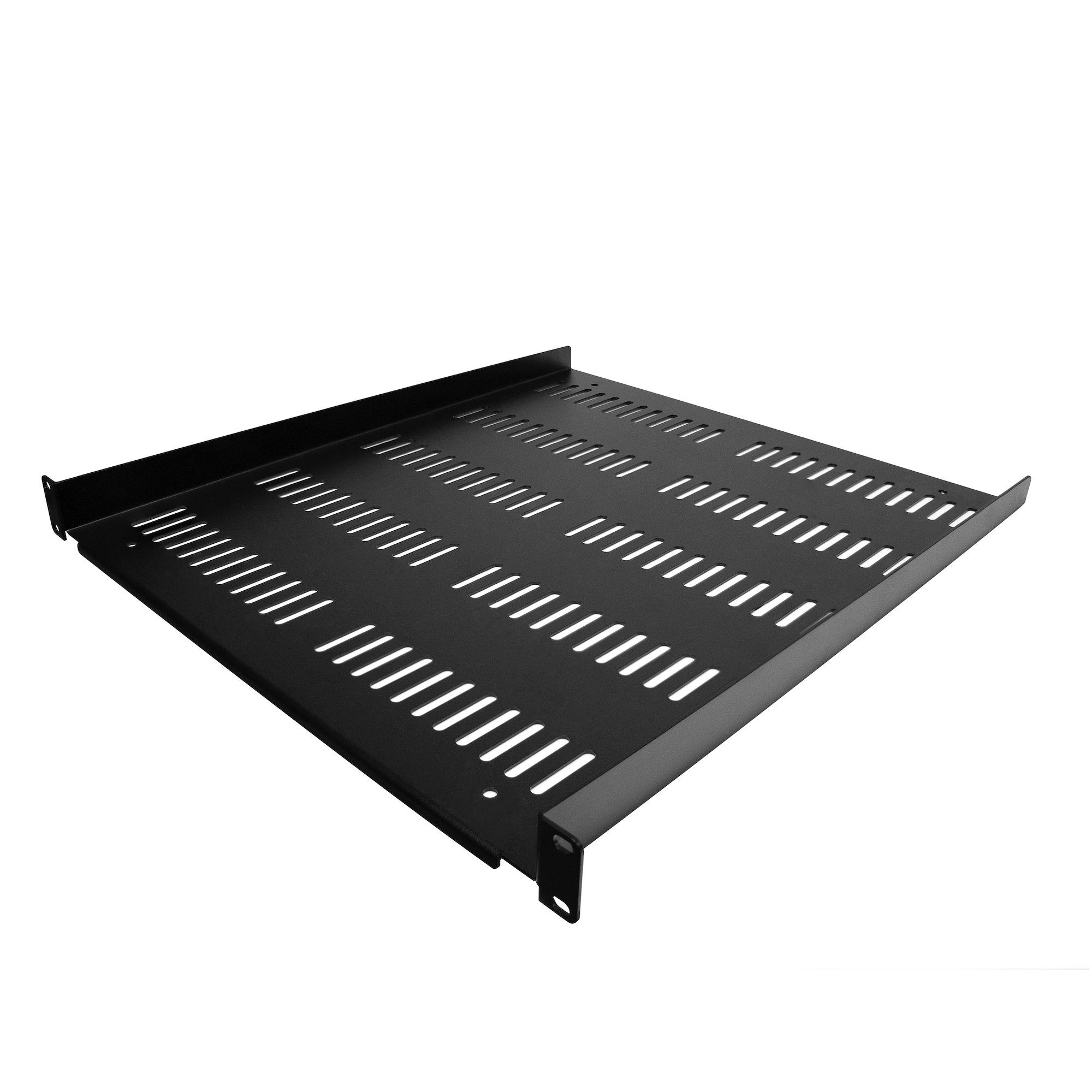 StarTech.com 1U Rack Shelf - Geventileerde 19 inch Server Rack Plank - 25kg - Zwart