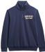 Superdry Vintage Athletic trui met halve rits Heren M Lauren Navy