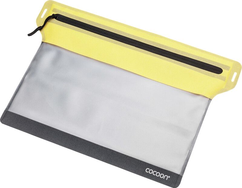 Cocoon Zippered Flat Reisdocumenten Tas S - Geel/Grijs