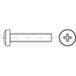 TOOLCRAFT 1068511 Vis tête cruciforme M4 6 mm Phillips DIN 7985 Acier inoxydable A2 1000 pièce(s)