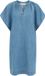 Blue Ridge WE Fashion Dames midi jurk van linnenmix Blauw Katoen Maat: XXXL