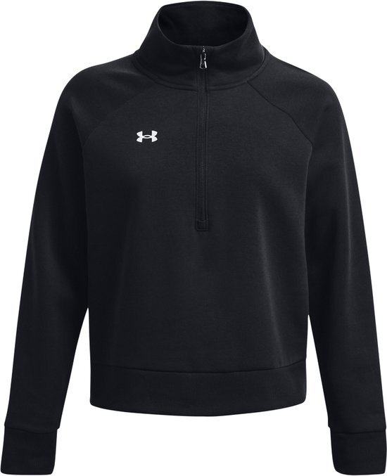 Under Armour UA Rival Fleece HZ Dames Trui - Zwart - Maat M