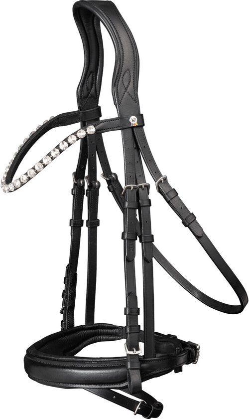 Waldhausen X-Line hoofdstel Beauty Pony Zwart