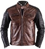Helstons Cruiser Rag Jas Camel Zwart