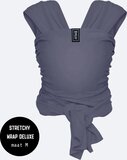 ByKay Stretchy Wrap Deluxe Draagdoek - Antraciet - Maat M - Biologisch Katoen