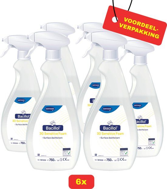 6 x Bacillol® 30 Sensitive Foam van Hartmann - 6 x 750ml - Voordeelverpakking!