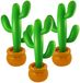 Henbrandt Opblaasbare cactus - 3x stuks - 87 cm - feest versiering - Mexico of Tropische Hawaii thema - PVC