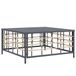 VidaXL Tuintafel 70x70x34 cm poly rattan antracietkleurig