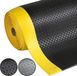 FLOORDIREKT Dyna-Protect Diamond Anti-vermoeidheidsmat - Werkplaatsmat - Zwart-Geel - 60 x 500 cm