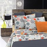 Italian Bed Linen Beddengoedset, microvezel, aquarel, tweepersoonsbed, 3 stuks