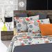 Italian Bed Linen Beddengoedset, microvezel, aquarel, tweepersoonsbed, 3 stuks