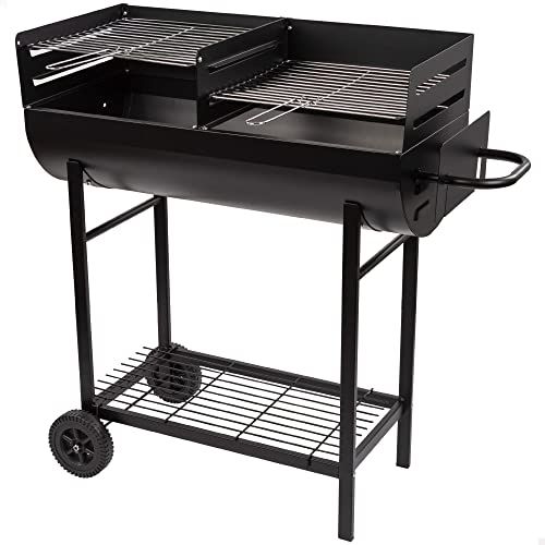 AKTIVE 52809 - Houtskoolgrill met dubbele grill - 97 x 42 x 96 cm