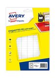 Avery Doos met 2304 multifunctionele etiketten, 8 x 20 mm, wit