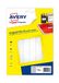 Avery Doos met 2304 multifunctionele etiketten, 8 x 20 mm, wit
