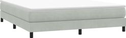 Maison Exclusive - Boxspring avec matelas, gris clair, 180x210 cm, velours