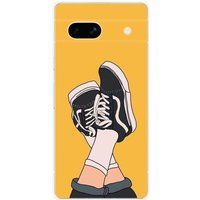 Google Pixel 7a Sneakers Bedrukt Siliconen Hoesje