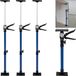 Deuba Plafondsteunen - 3 Stuks Staal 50-115cm - Blauw