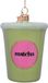 Vondels boule de noël - Thé matcha latte 8cm en verre, couleur vert 1 pièce