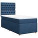 vidaXL Boxspringbed met matras, blauw, 80x200 cm, stof