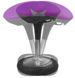 Topstar Sitness 20 Ergonomische kruk (Met schommeleffect, Zithoogteverstelling), Kleur: Lila