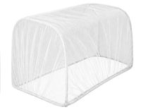 Avizar, moustiquaire pour lit de bébé, 140x70x70 cm, avec filet à mailles serrées à 360°, blanc