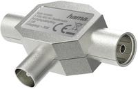 Hama 00205237 Cable Splitter - Silver - 4 - 1000 MHz - Metal