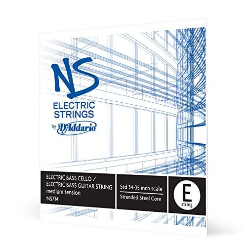 D'Addario NS714 Electric Bass Cello Single String 'E' Multi-Stranded Steel Core Medium