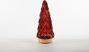 Annas Collection Tree Glass 10,5 x 24,5 cm Burgundy With Golden Base 10Led