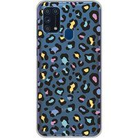 Samsung Galaxy M31 Siliconen hoesje Leopard kleur