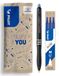 PILOT FriXion Ball 07 Plus Set - Uitwisbare Rollerbalpen - Blauw - Medium Punt