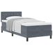 vidaXL Boxspring bed met matras Donkergrijs 90 x 200 cm Fluweel
