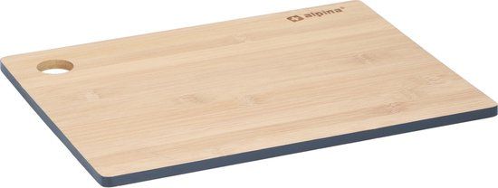 Alpina Snijplank - 23 x 30 cm - Bamboe - 1 Stuk - Blauwe Rand