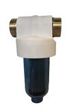 WK Minifilter voor waterafvoer, sediment-voorfilter, aansluitingen 3/4 inch, gemaakt in Italië, transparant