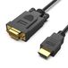 BENFEI HDMI naar VGA 0.9M kabel (mannelijk naar mannelijk) voor computer, desktop, laptop, pc, monitor, projector, HDTV, Chromebook, Raspberry Pi, Roku, Xbox en meer - Zwart