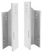 Jackplate support moteur hors-bord - Support moteur manuel - Plaque de tableau arrière courte - Réglable en hauteur - Utilisable pour moteurs hors-bord 60 cv 2 temps/4 temps - Argent