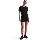 Nike Swift Dri-Fit korte mouwen hardlooptop voor dames, zwart/reflecterend zilver, HM9698-010, XS