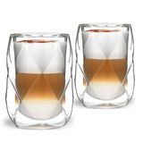 Vialli Design Set van 2 dubbelwandige glazen, 350 ml, Geo 7589