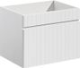 Emblematic Blanc Meuble sous lavabo pour vasque, 60 cm - Hauteur 46 cm, Largeur 60 cm, Profondeur 45,6 cm