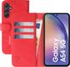Rosso Element Book Case Wallet Hoesje Geschikt voor Samsung Galaxy A54 | Portemonnee | 3 Pasjes | Magneetsluiting | Stand Functie | Rood