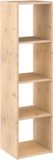 Astigarraga Houten Vakkenkast Open - 4 vakken - PEFC Grenen - Bruin - 140x36cm