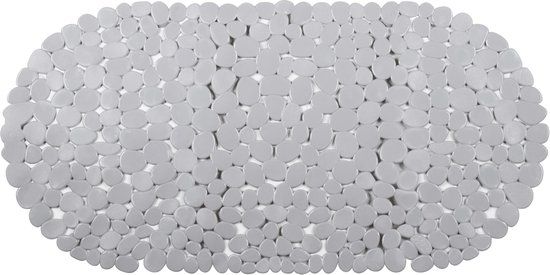 Differnz Lapis Badmat - Anti-slip - PVC - Grijs - 70 x 35 cm