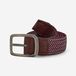 Ceinture de golf tressée élastique et extensible, violet et beige