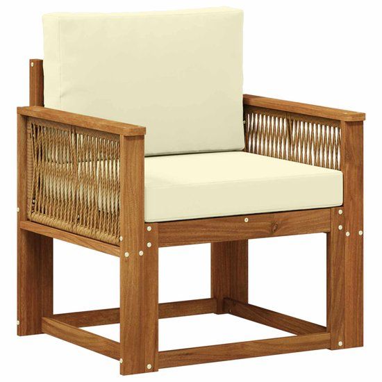 vidaXL - Buiten - Midden - Sofa - Massief - Acacia - Hout - Naturel
