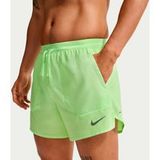 Nike STRIDE 5IN Hardloopshorts Heren - lichtgroen, zilver, Maat XXL