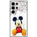 Maniacase Housse de protection Samsung Galaxy S25 Ultra Mickey Mouse Disneyland Dessin animé