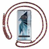 Tumundosmartphone Transparante beschermhoes voor Vivo V40 5G met koord, roze/goud