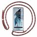 Tumundosmartphone Transparante beschermhoes voor Vivo V40 5G met koord, roze/goud
